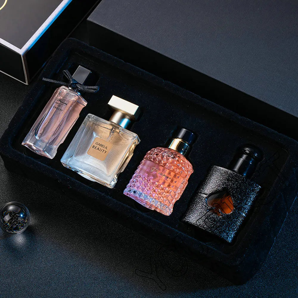 Floral Encanto - Coffret Parfum Femme 4 Pièces, Fragrance Florale et Durable - Parfait pour Cadeaux