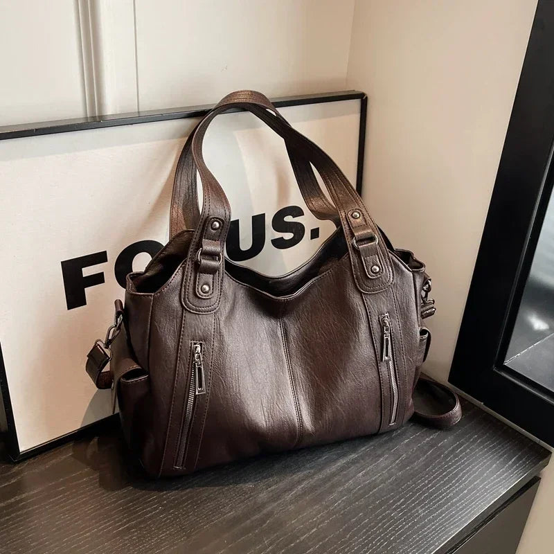 "La Manada" - Sac à Main PU Design Polyvalent et Tendance, Style Casual et Compartiments Intérieurs Pratiques