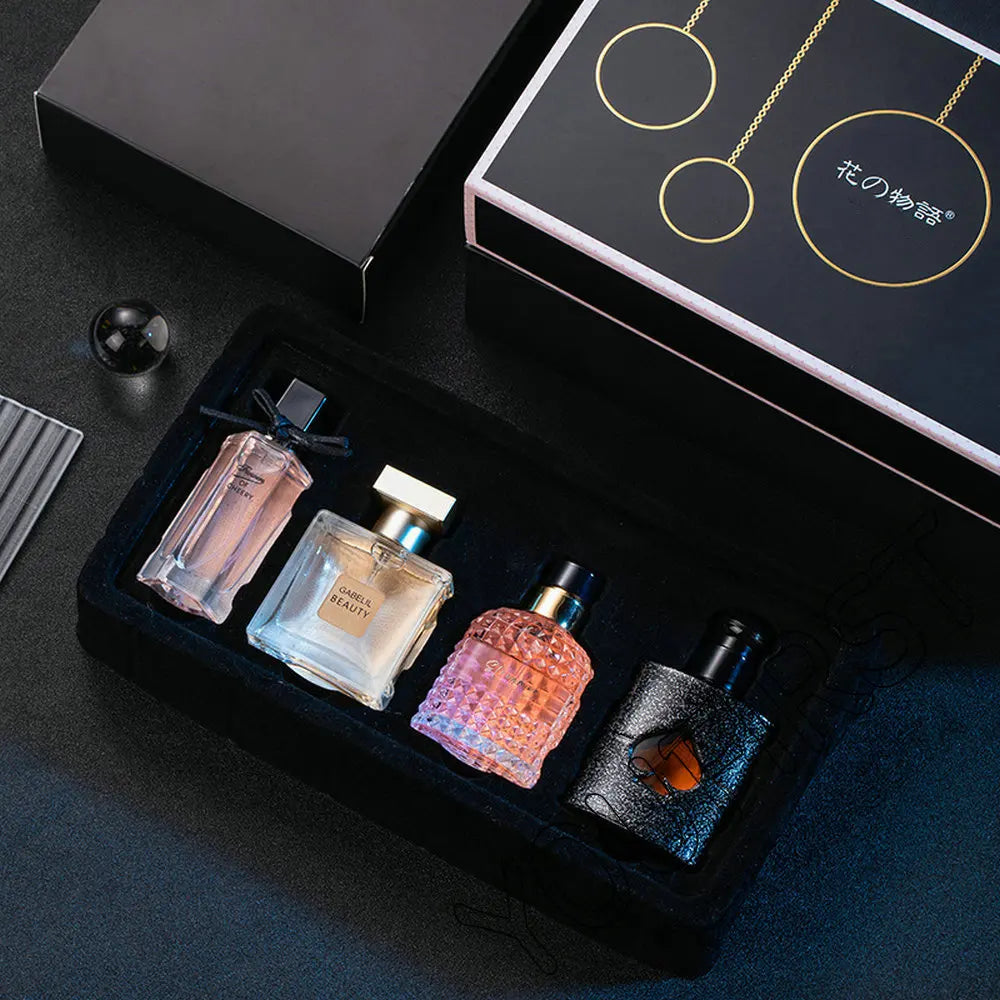 Floral Encanto - Coffret Parfum Femme 4 Pièces, Fragrance Florale et Durable - Parfait pour Cadeaux