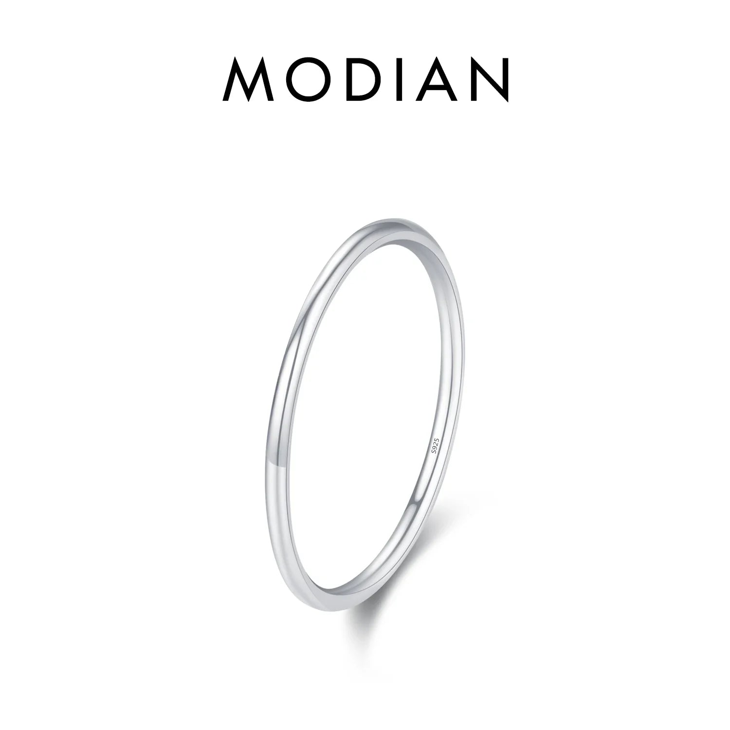 Ola de Plata - Bague Géométrique en Argent Sterling 925, Élégance Simple pour Femmes