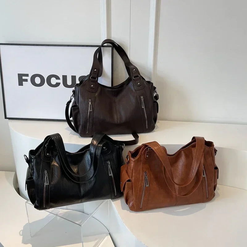 "La Manada" - Sac à Main PU Design Polyvalent et Tendance, Style Casual et Compartiments Intérieurs Pratiques