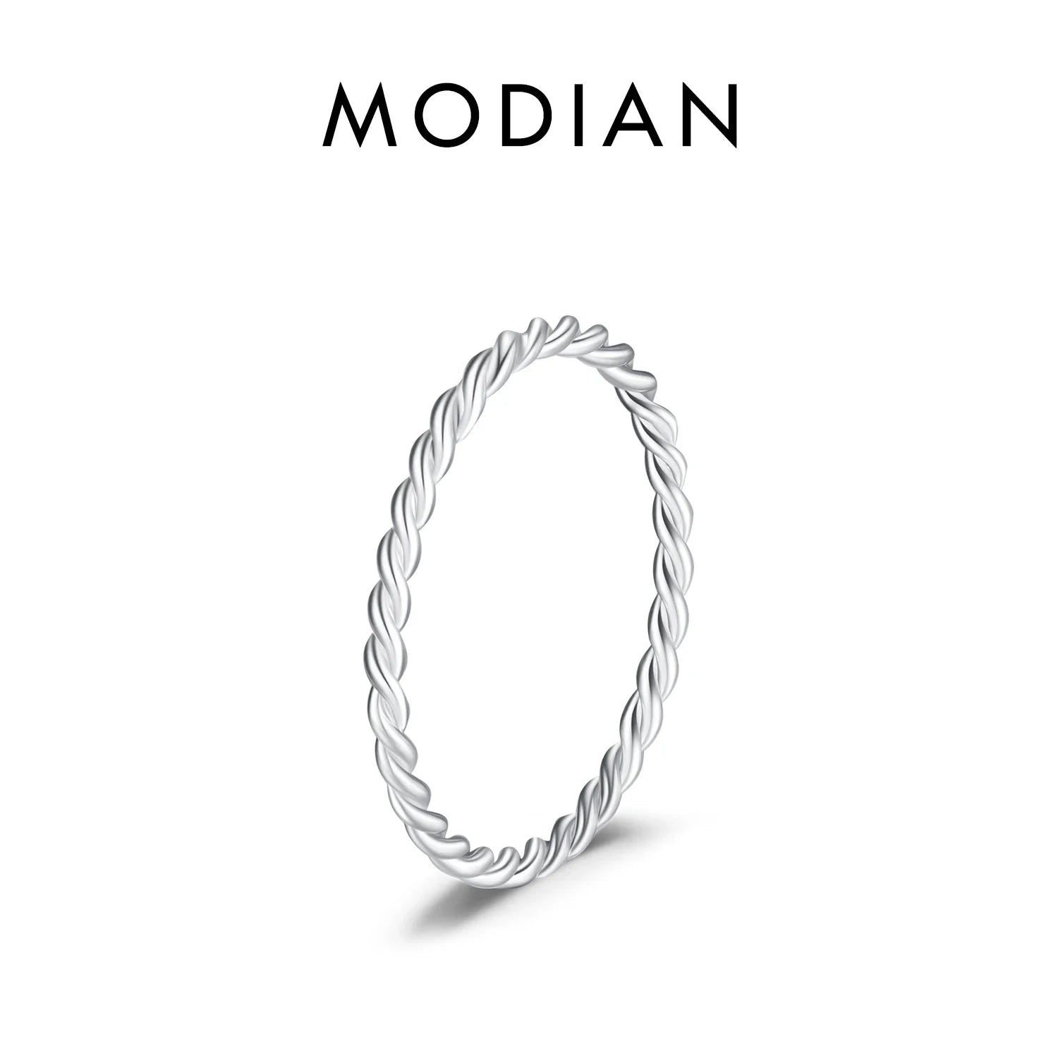 Ola de Plata - Bague Géométrique en Argent Sterling 925, Élégance Simple pour Femmes