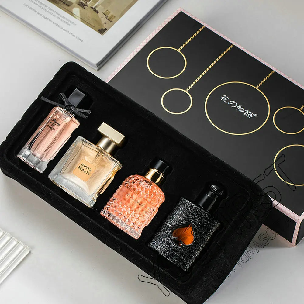 Floral Encanto - Coffret Parfum Femme 4 Pièces, Fragrance Florale et Durable - Parfait pour Cadeaux