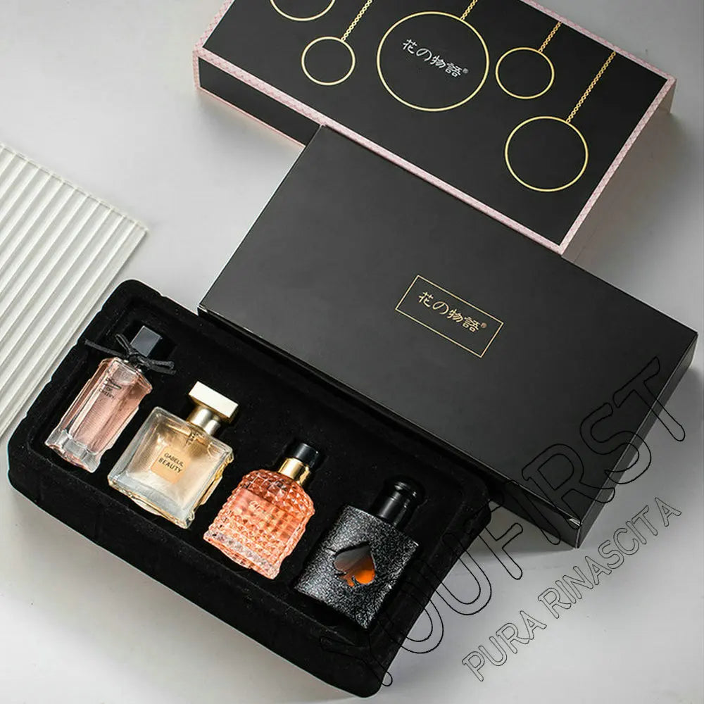 Floral Encanto - Coffret Parfum Femme 4 Pièces, Fragrance Florale et Durable - Parfait pour Cadeaux