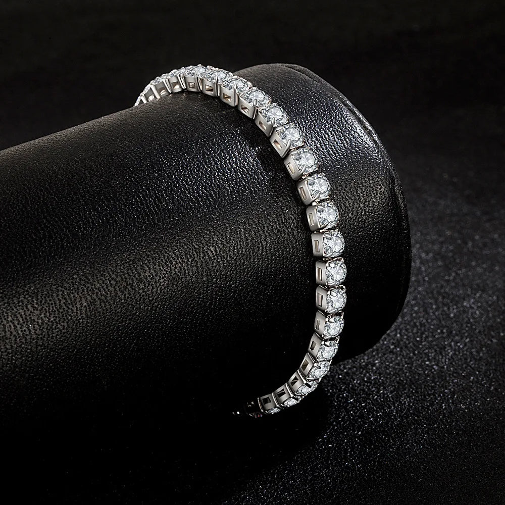 Brillo de Amor - Bracelet Tennis en Argent S925 avec Zircon, Élégance
