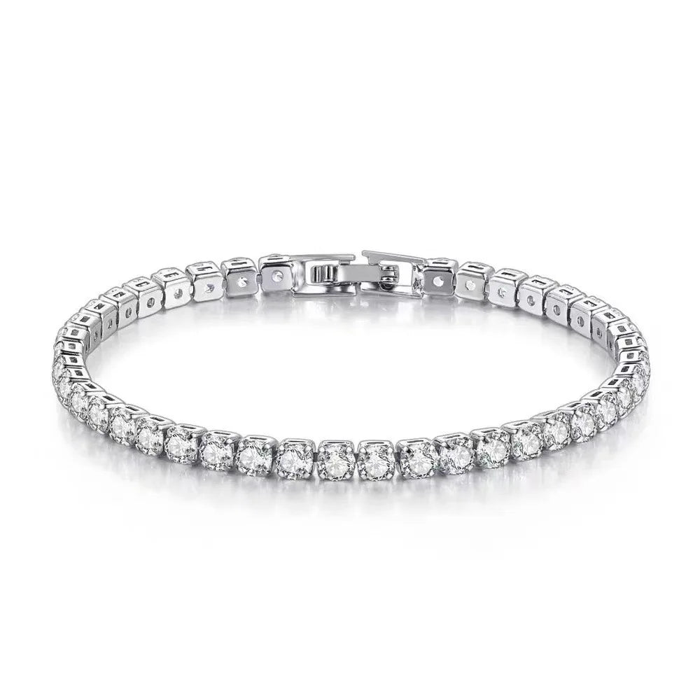 Brillo de Amor - Bracelet Tennis en Argent S925 avec Zircon, Élégance