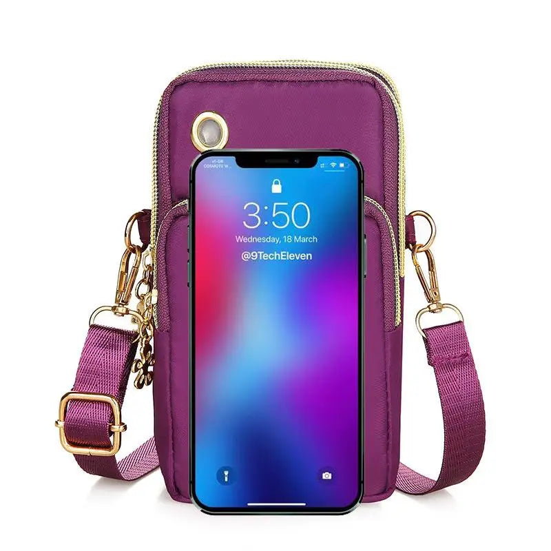"El Bolssiyo" - Sacoche à Bandoulière Multi-Couches Unisexe, Pratique et Élégant avec Prise Casque Telephone