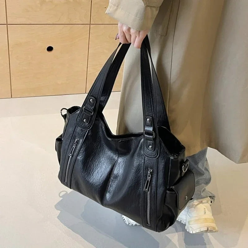 "La Manada" - Sac à Main PU Design Polyvalent et Tendance, Style Casual et Compartiments Intérieurs Pratiques