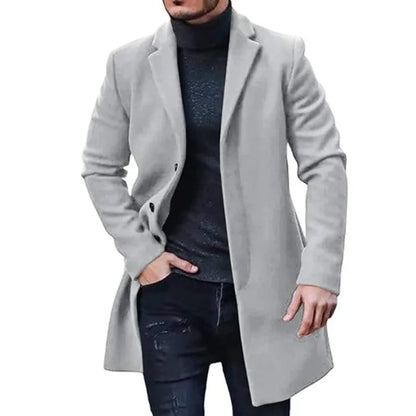 Nordic Edge - Manteau Homme Style Streetwear, Simple Boutonnage et Coupe Confortable