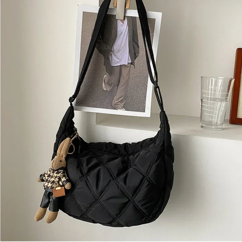 4. Sac à Main Tendance - Bolsa Bordada Femme Style Hobo