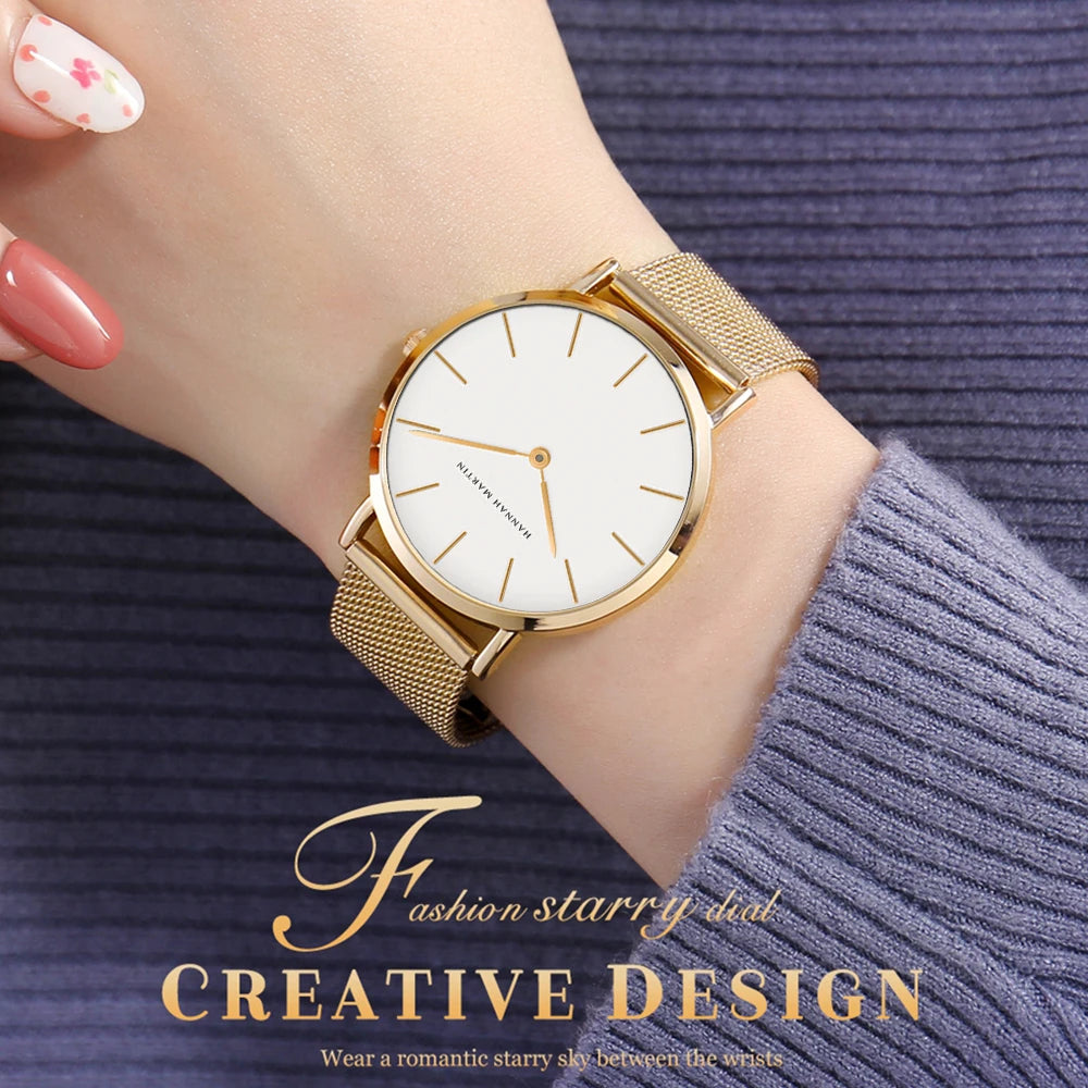 Montre Bracelet pour Femme - Élégance et Simplicité avec Mouvement Quartz Japonais