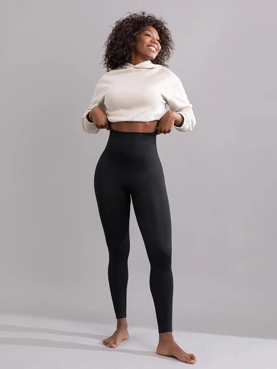 Sculptural Elegance - Leggings Taille Haute Gainants avec Contrôle du Ventre