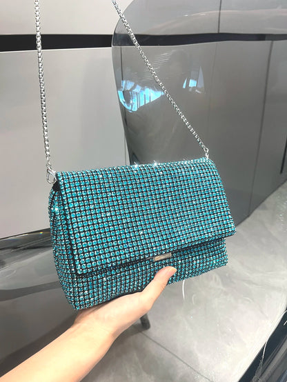 Glamante  - Sac à Main Luxe en Cristaux Brillants, Pochette de Soirée Rhinestones pour Femmes