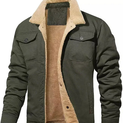 UrbanVelvet - Veste Homme Doublée de Velours et Coton Style Moderne et décontractée