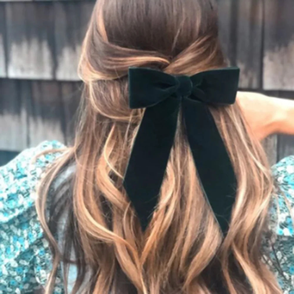 ‘’Forcina’’ - Pince à Cheveux Ruban en Velours, Accessoire de Mode Tendance