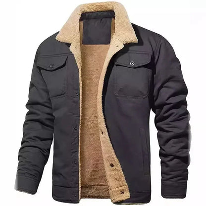 UrbanVelvet - Veste Homme Doublée de Velours et Coton Style Moderne et décontractée