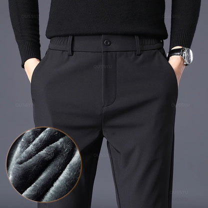 ‘‘Frogalan’’  - Pantalons Fleece Stretch pour Homme, Style Business