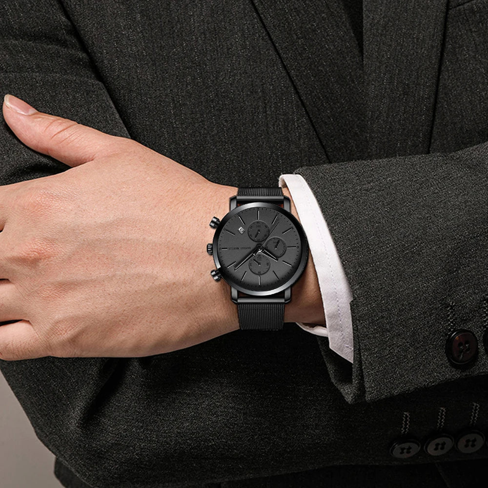 ‘‘SMARTMIO’’ - Montre Masculine Élégante Style Business Étanche et Multifonction