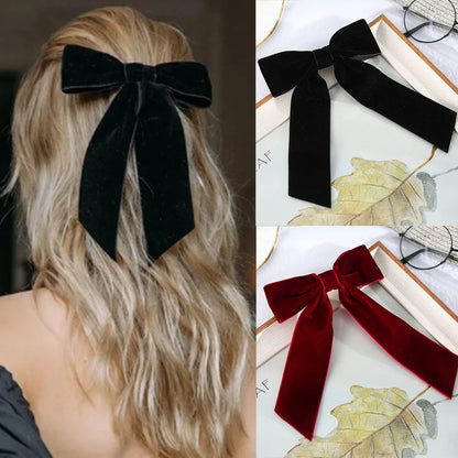 ‘’Forcina’’ - Pince à Cheveux Ruban en Velours, Accessoire de Mode Tendance