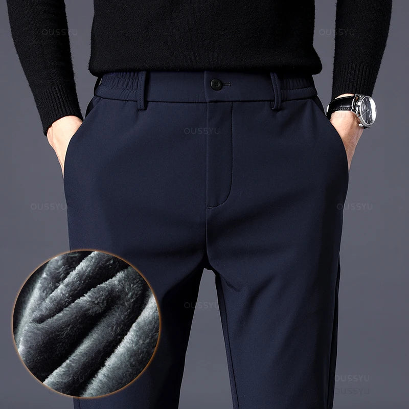 ‘‘Frogalan’’  - Pantalons Fleece Stretch pour Homme, Style Business