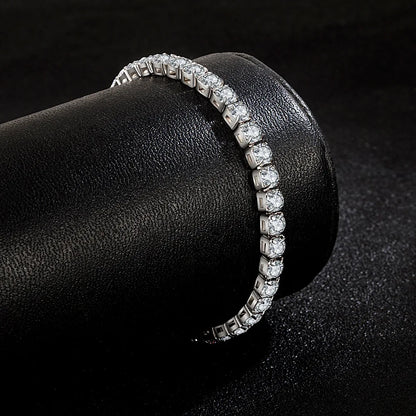 Brillo de Amor - Bracelet Tennis en Argent S925 avec Zircon, Élégance pour Femme