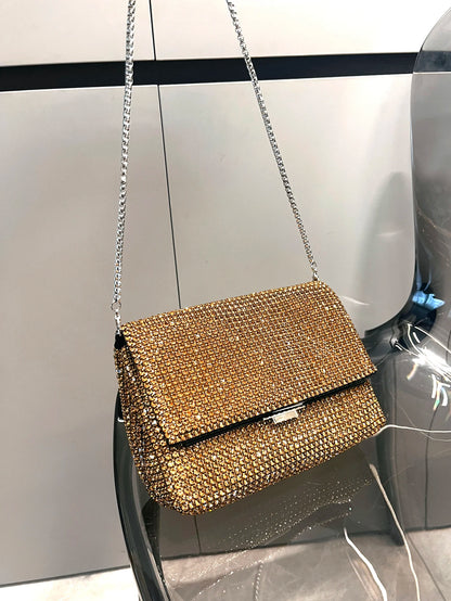 Glamante  - Sac à Main Luxe en Cristaux Brillants, Pochette de Soirée Rhinestones pour Femmes