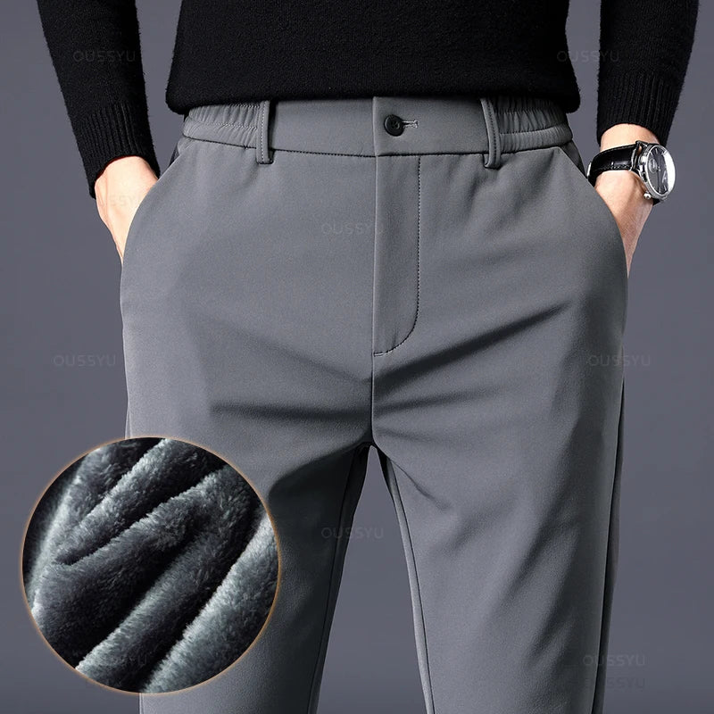 ‘‘Frogalan’’  - Pantalons Fleece Stretch pour Homme, Style Business