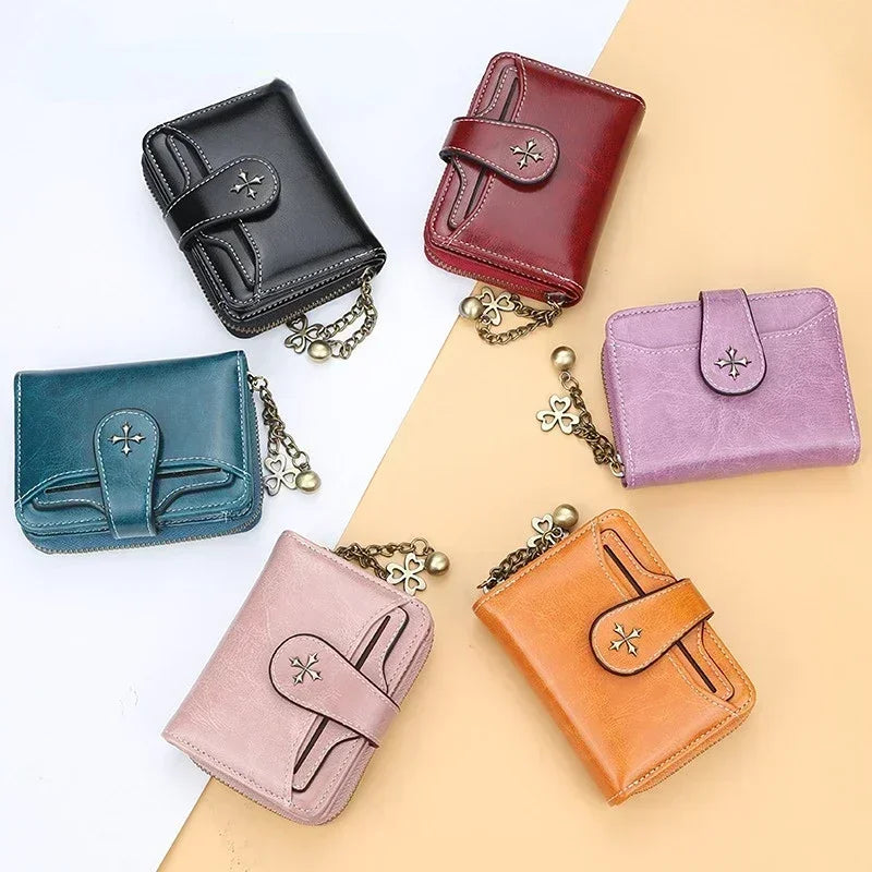 ‘‘Compactera’’ - Petit Portefeuille Femme en Cuir PU Design Compact et Moderne pour Femme