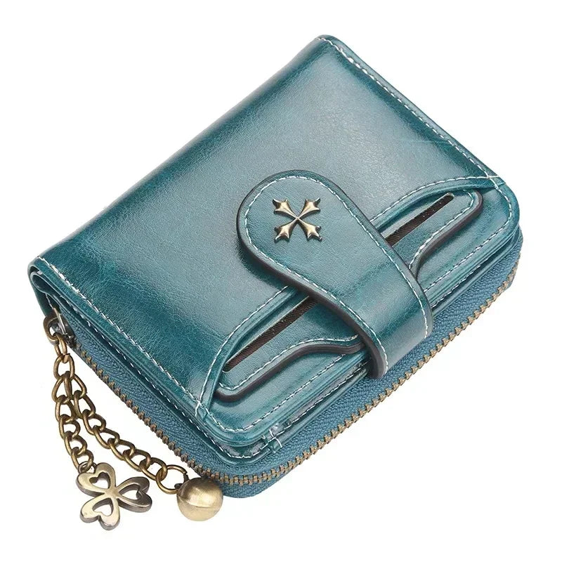 ‘‘Compactera’’ - Petit Portefeuille Femme en Cuir PU Design Compact et Moderne pour Femme